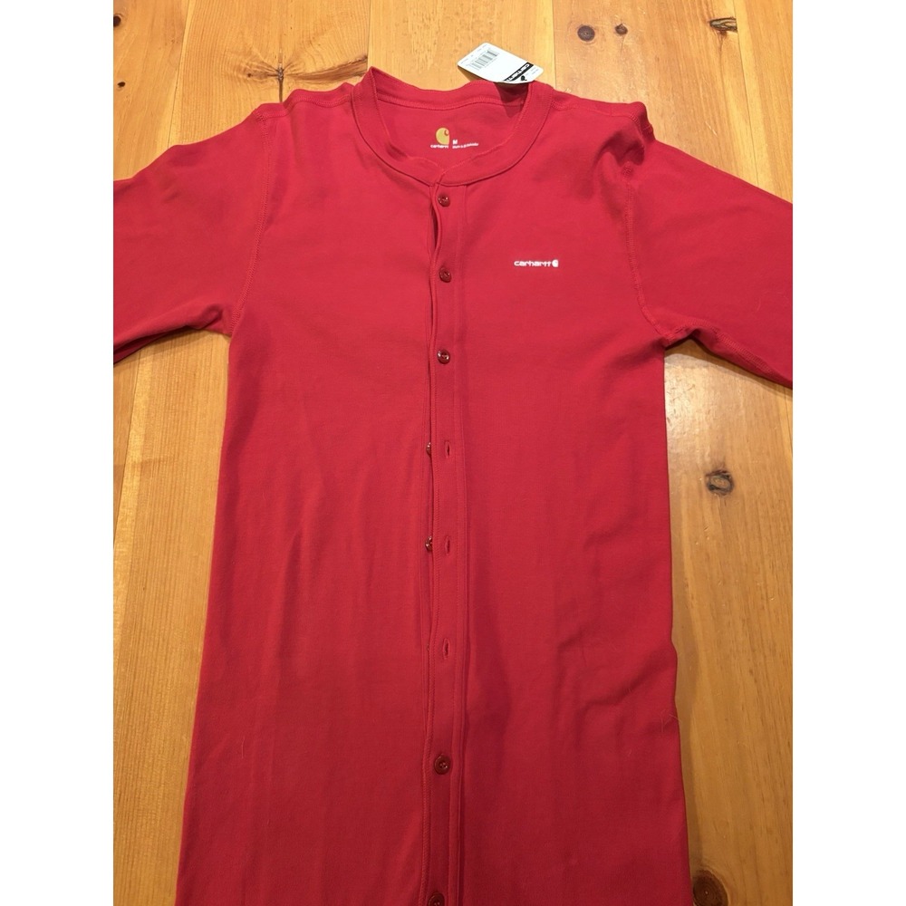 Carhartt K226 Midweight Cotton Union Suit Red Men's Medium Regular NWT